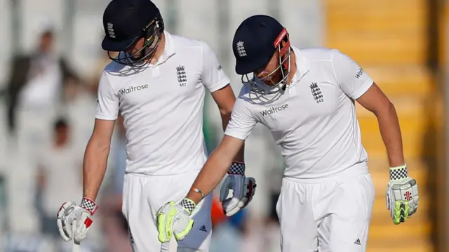 Chris Woakes and Jonny Bairstow