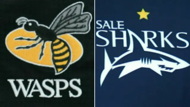 Wasps and Sale badges