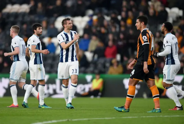 West Brom celebrate