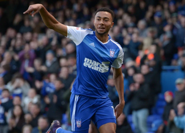 Ipswich striker Grant Ward