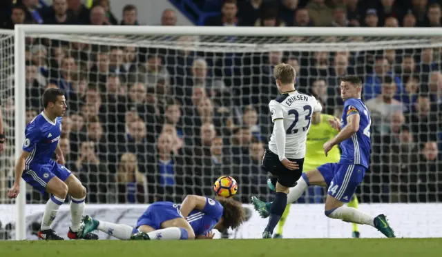 Christian Eriksen scores for Spurs