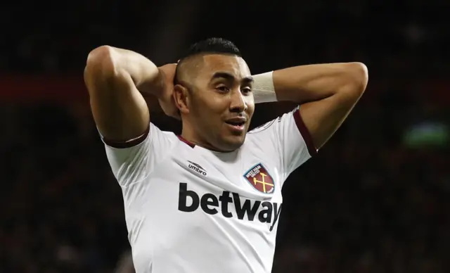 Dimitri Payet looks dejected