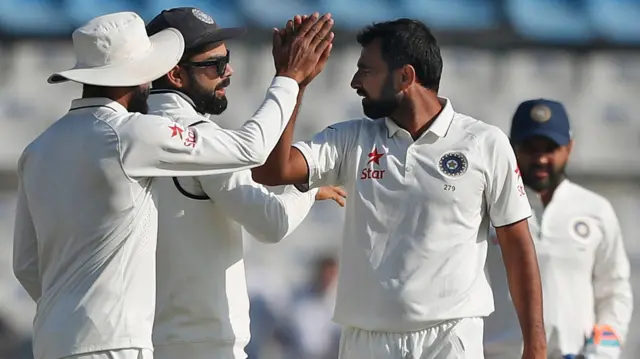 India's players celebrate