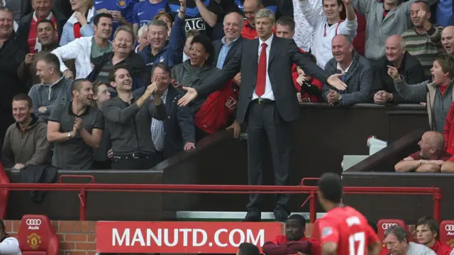 Arsene Wenger in the stands