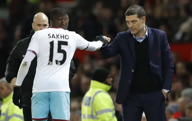 Diafra Sakho celebrates