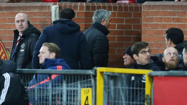 Jose Mourinho is sent to the stands