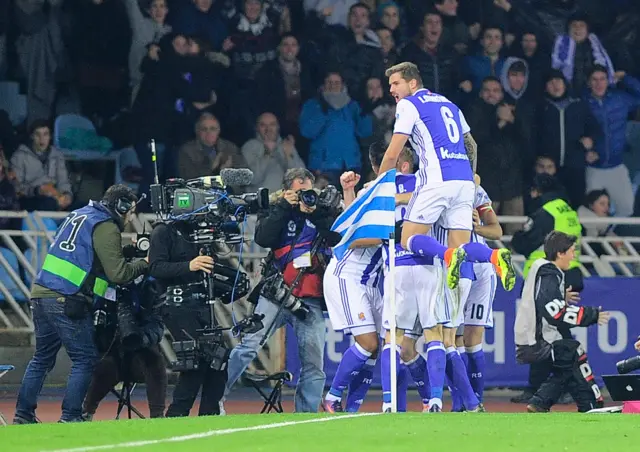 Real Sociedad celebrate