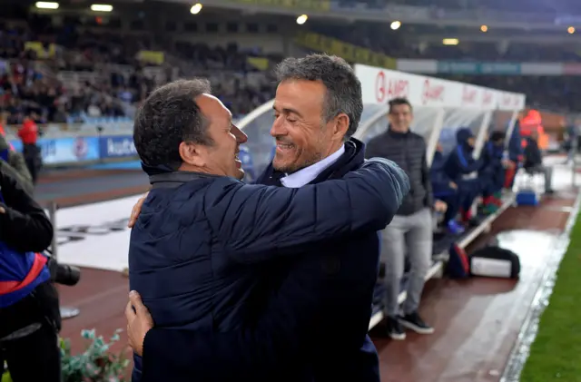 Eusebio Sacristan and Luis Enrique