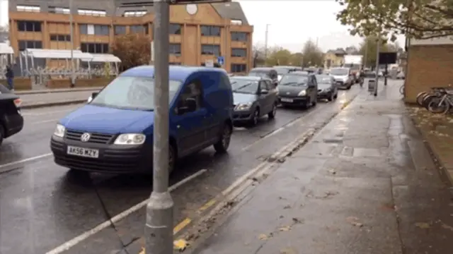 East Road traffic jams