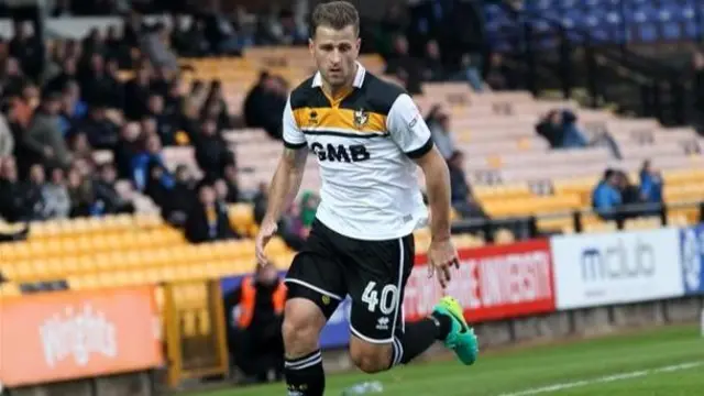 Ryan Taylor in action for Port Vale