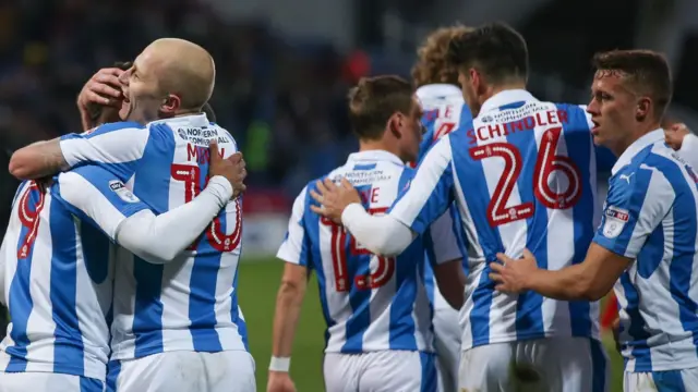 Huddersfield celebrate