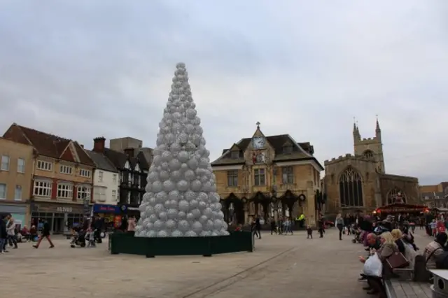 Christmas tree is Peterborough