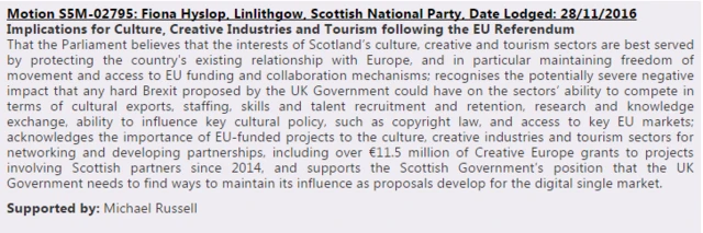 Scottish government motion