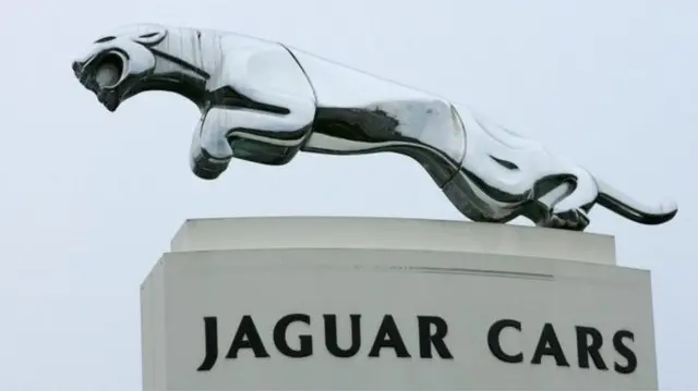 Jaguar sign at Halewood Plant