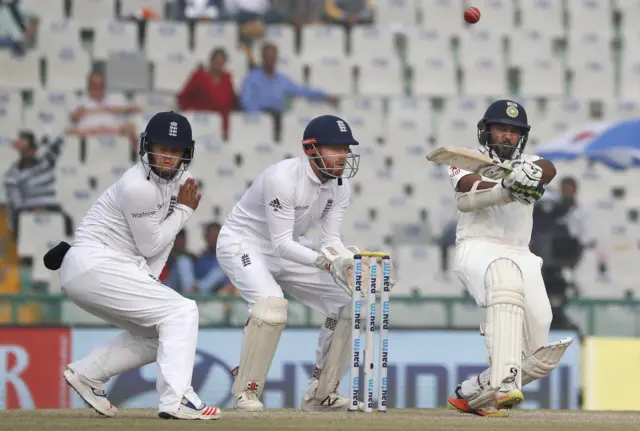 Parthiv Patel plays a shot