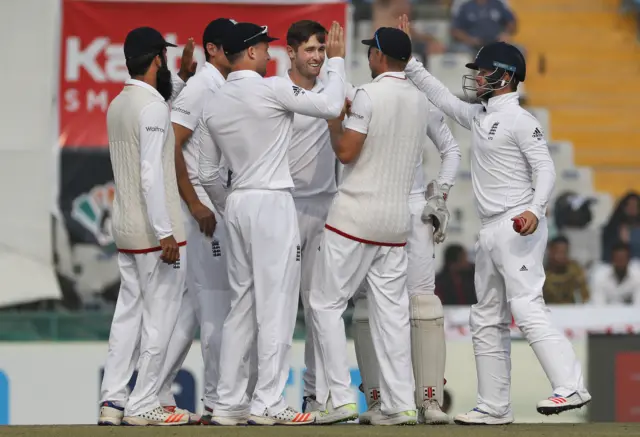 England cricketers celebrate