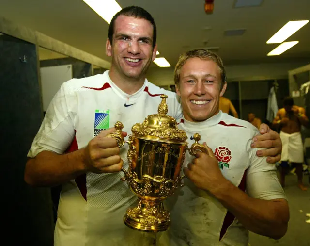 Martin Johnson and Jonny Wilkinson