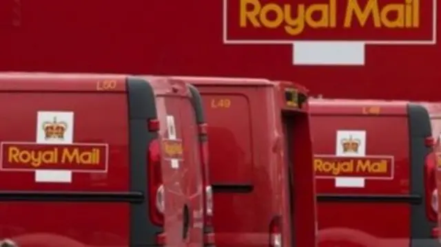 Generic Royal Mail vehicles