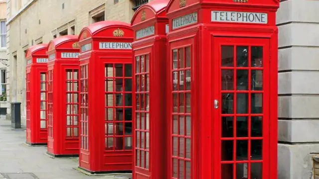 Red phone boxes