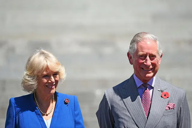 The Duchess or Cornwall and Prince of Wales