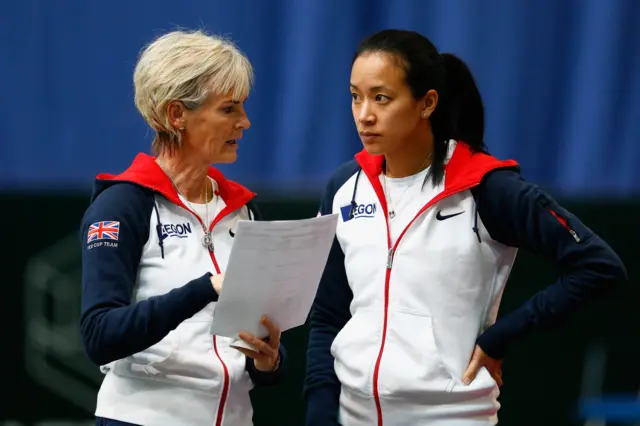 Judy Murray and anne Keothavong