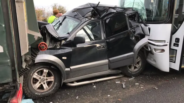 The crash on the A5