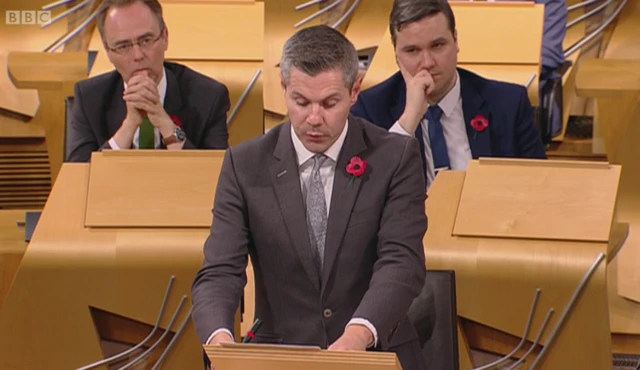 Finance Secretary Derek Mackay