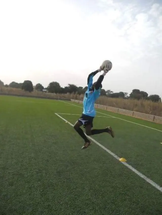 Fatim makes a save