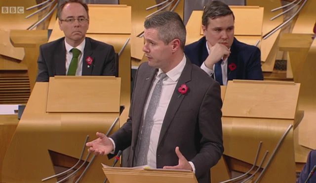 Finance Secretary Derek Mackay