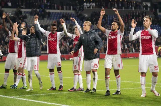 Ajax celebrate