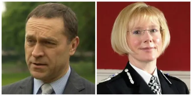 Humberside's Police and Crime Commissioner, Keith Hunter and Humberside Police Chief Constable, Justine Curren