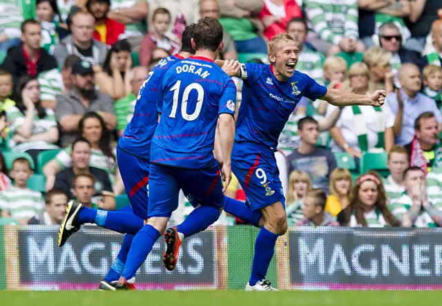 Richie Foran scored for Inverness in a 2-2 draw with Celtic in August 2013