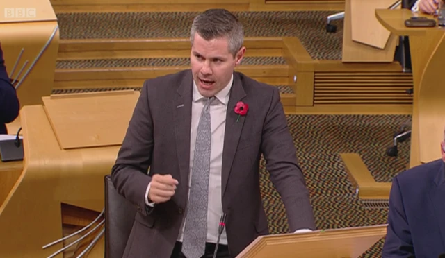 Finance Secretary Derek Mackay