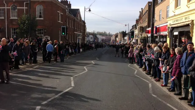 Crowds in Newmarket