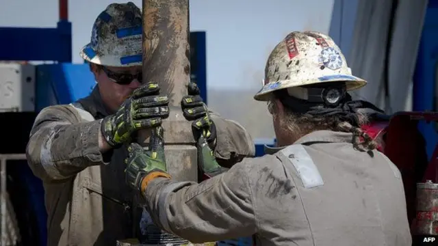 Shale gas workers