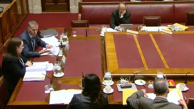 Mr Sterling under questioning