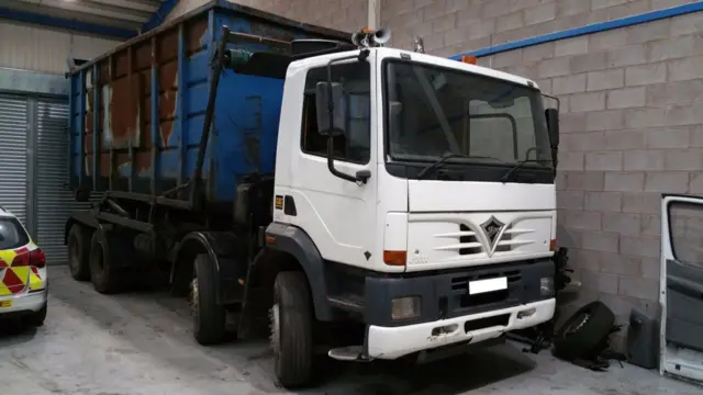 Suspected stolen lorry