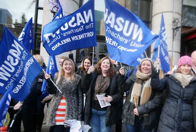 Teachers on strike