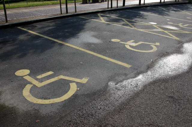 Disabled parking space