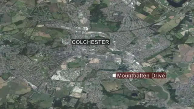 Map of Colchester