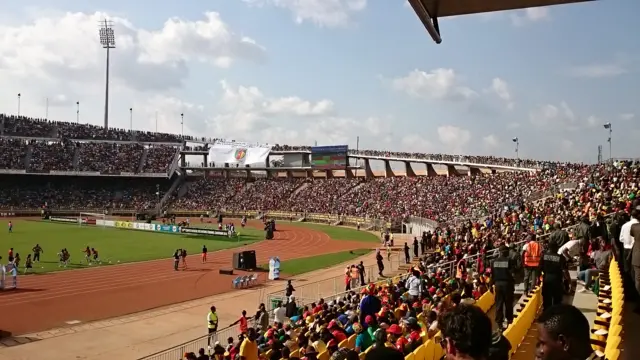 Fans at the stadium for Cameroon vs Ghana match