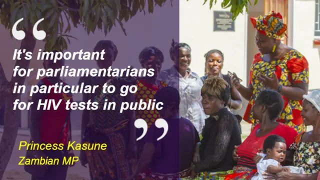 Quote: It's important for parliamentarians in particular to go for HIV tests in public