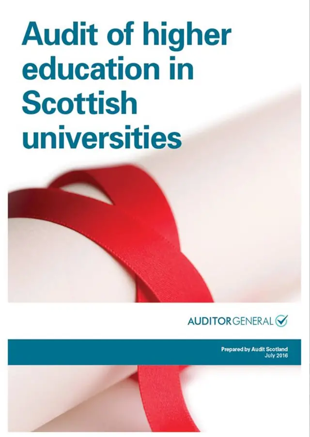 Audit Scotland's audit of higher education in Scottish universities