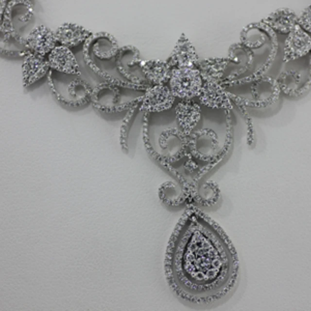 White diamond necklace