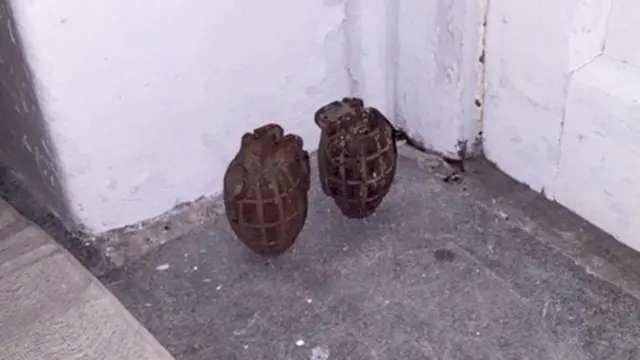 hand grenades