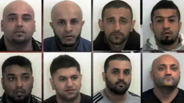 Eight men jailed