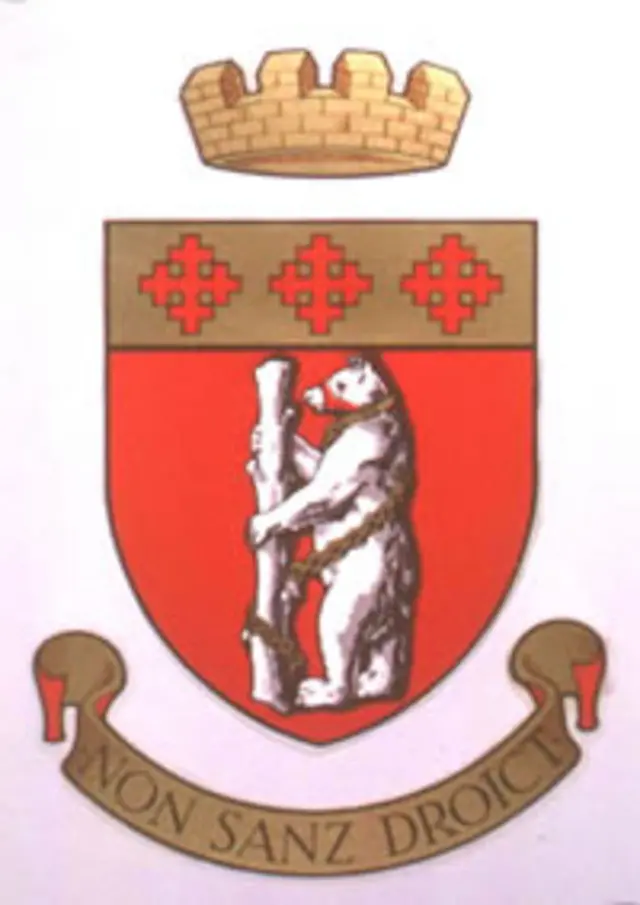 Bear and ragged staff coat of arms