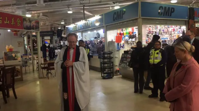 Market blessing in Birmingham's Bull Ring Market