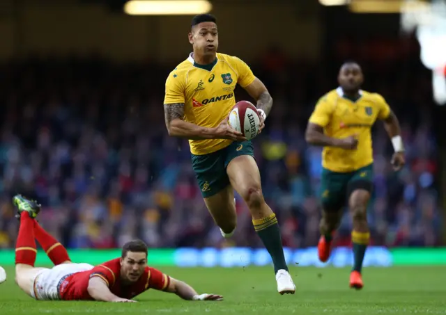 Israel Folau of Australia