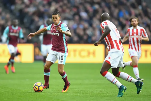 West Ham's Manuel Lanzini